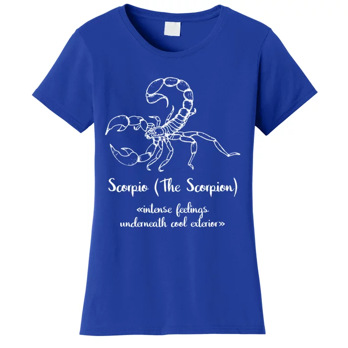 Scorpio The Scorpion Astrology Zodiac Sign Funny Facts Gift Women's T-Shirt