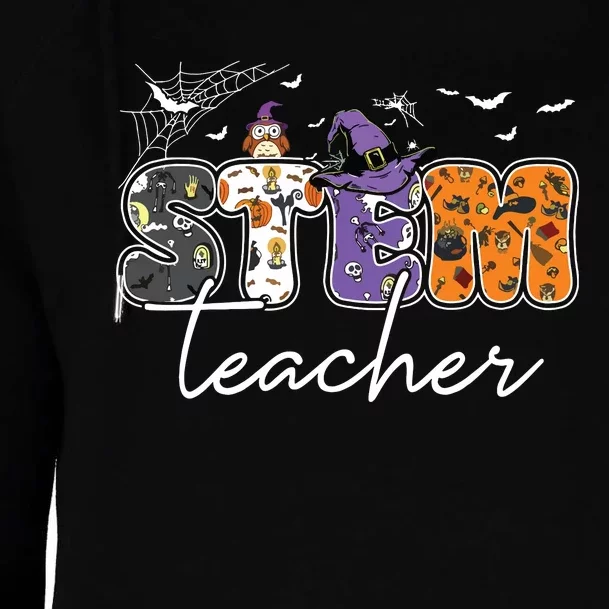 Stem Teacher Science Technology Engineering Math Halloween Womens Funnel Neck Pullover Hood