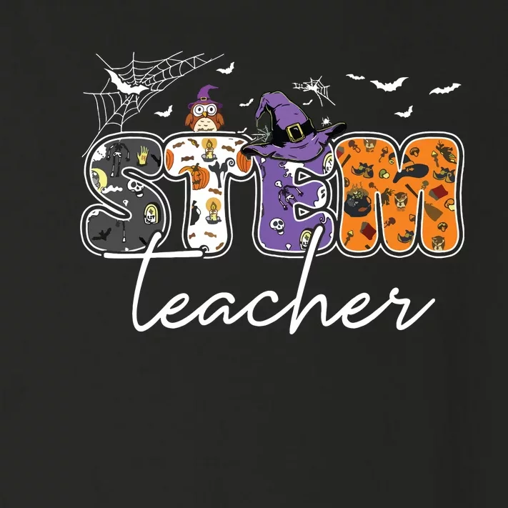 Stem Teacher Science Technology Engineering Math Halloween Toddler Long Sleeve Shirt