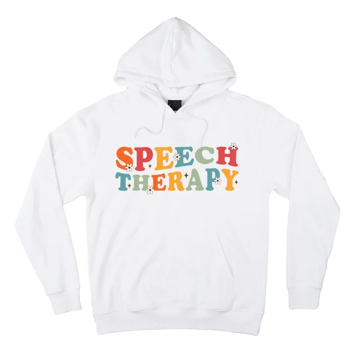 Speech Therapy Speech Language Therapy Pathologist Retro SLP Hoodie