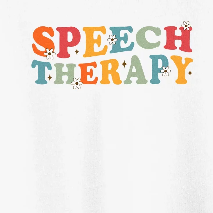 Speech Therapy Speech Language Therapy Pathologist Retro SLP Toddler T-Shirt