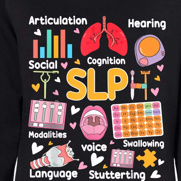 Speech Therapy Speech Language Pathologist Therapist SLP Womens California Wash Sweatshirt