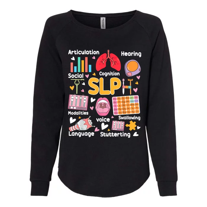 Speech Therapy Speech Language Pathologist Therapist SLP Womens California Wash Sweatshirt