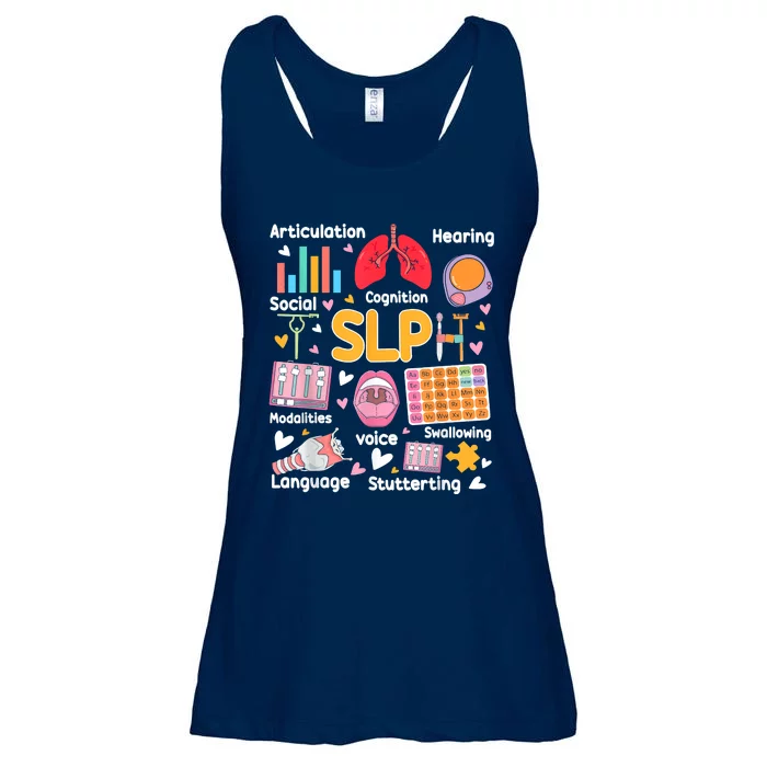 Speech Therapy Speech Language Pathologist Therapist SLP Ladies Essential Flowy Tank