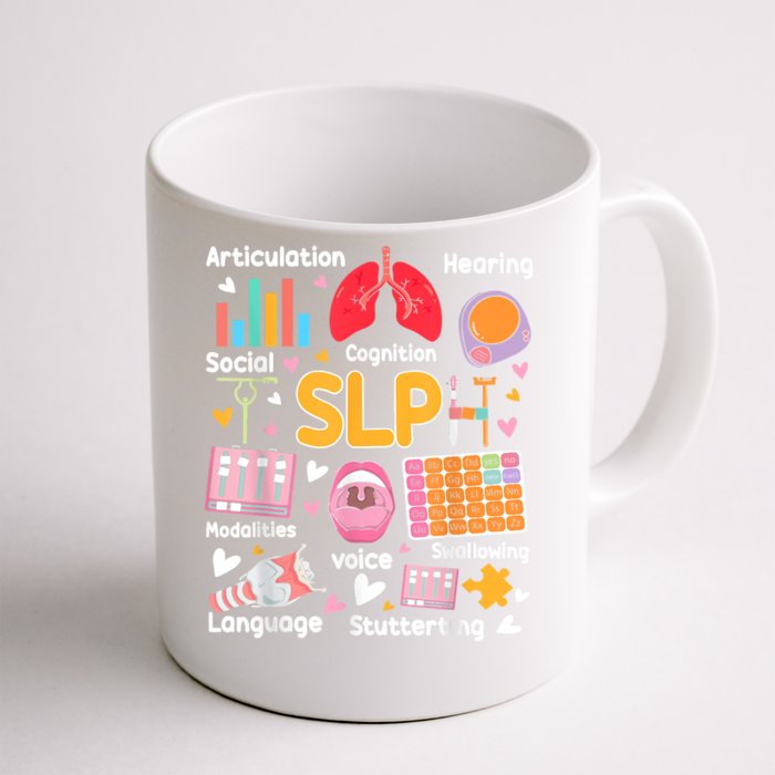 Speech Therapy Speech Language Pathologist Therapist SLP Front & Back Coffee Mug