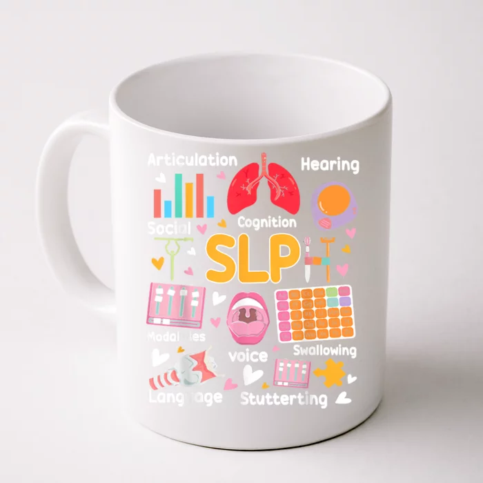 Speech Therapy Speech Language Pathologist Therapist SLP Front & Back Coffee Mug