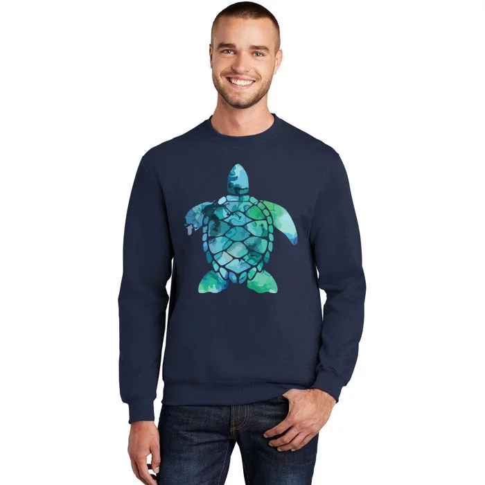 Save Turtles Sea Turtle Gifts Ocean Animals Sea Turtle Tall Sweatshirt