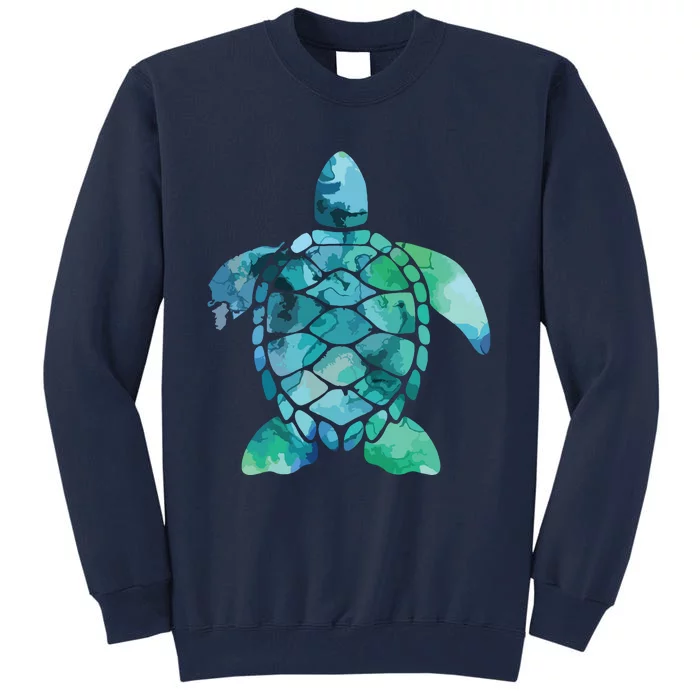 Save Turtles Sea Turtle Gifts Ocean Animals Sea Turtle Tall Sweatshirt