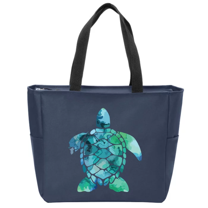 Save Turtles Sea Turtle Gifts Ocean Animals Sea Turtle Zip Tote Bag