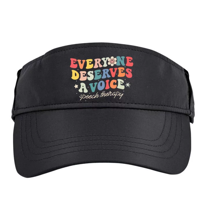 Speech Therapy Speech Language Pathologist SLP Team Women Adult Drive Performance Visor