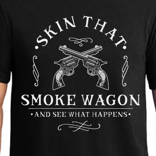 Skin That Smoke Wagon Western Distressed Revolver Pajama Set