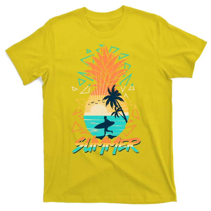 Summer Time Sufer Pineapple T-Shirt