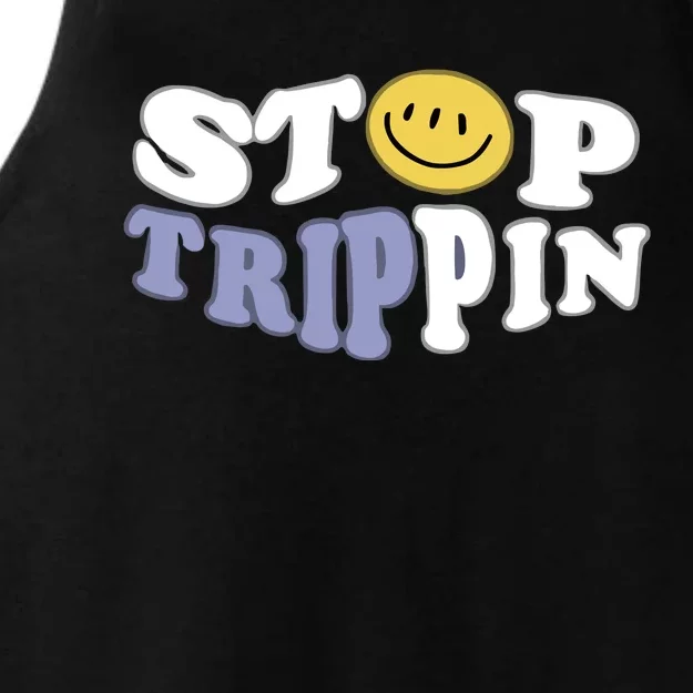 Stop Trippin Ladies Tri-Blend Wicking Tank