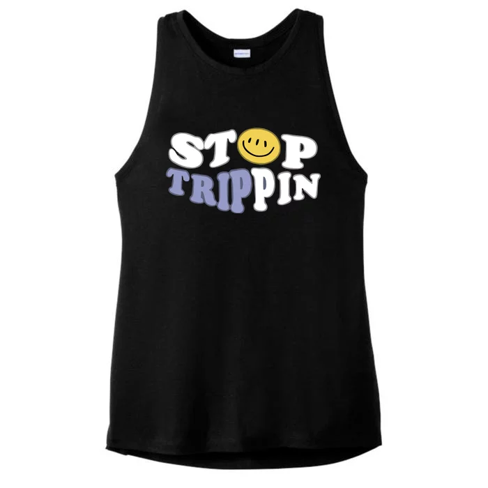 Stop Trippin Ladies Tri-Blend Wicking Tank