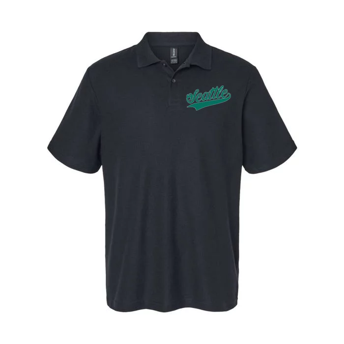 Seattle Text Softstyle Adult Sport Polo