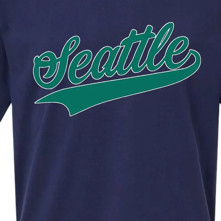 Seattle Text Sueded Cloud Jersey T-Shirt