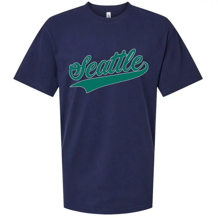 Seattle Text Sueded Cloud Jersey T-Shirt