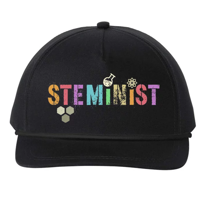 STEMINIST Technology Student STEM Teacher Women Engineering Snapback Five-Panel Rope Hat