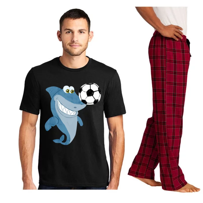 Soccer Team Shark Meaningful Gift Soccer Player Gift Pajama Set