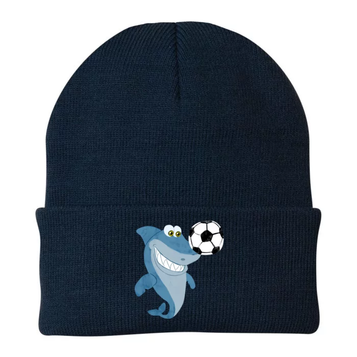 Soccer Team Shark Meaningful Gift Soccer Player Gift Knit Cap Winter Beanie