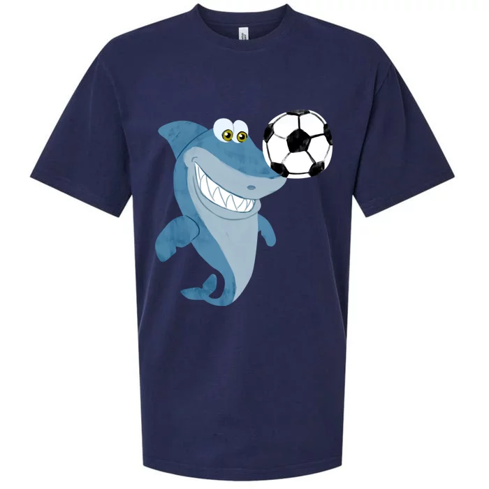 Soccer Team Shark Meaningful Gift Soccer Player Gift Sueded Cloud Jersey T-Shirt