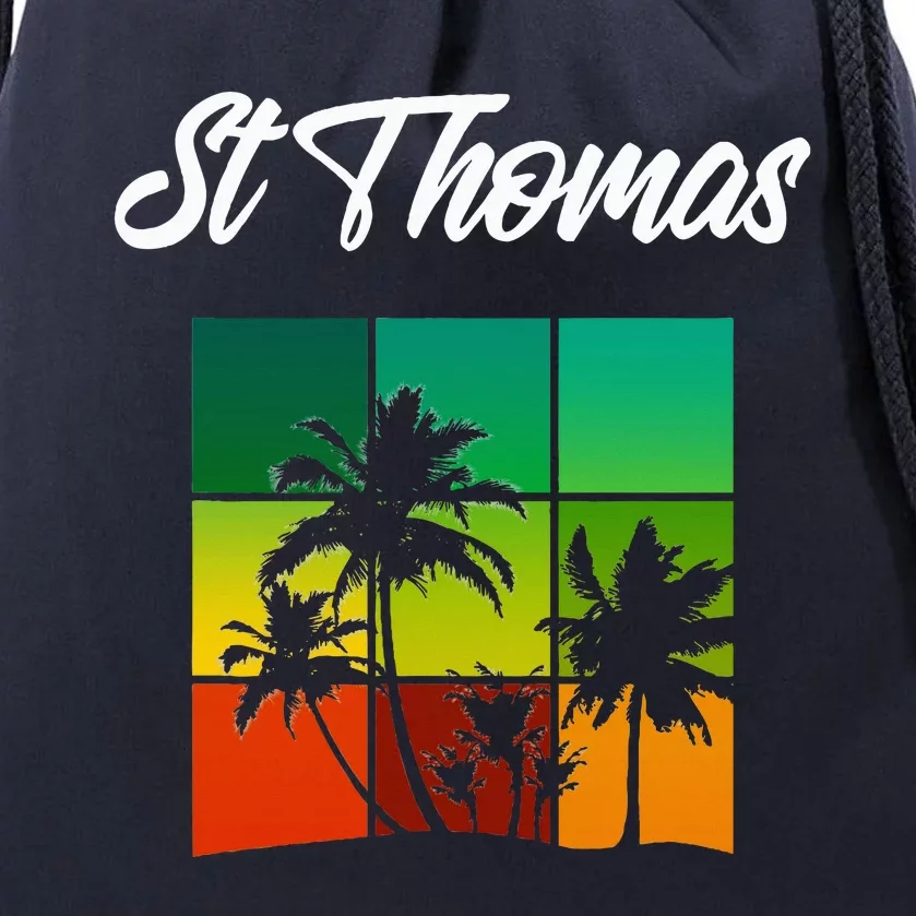 St Thomas Souvenir Cool Virgin Islands Drawstring Bag