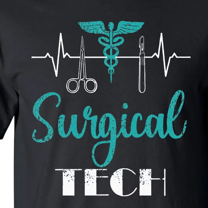 Scrub Tech Surgical Tech Week Technologist Technicians EKG Tall T-Shirt