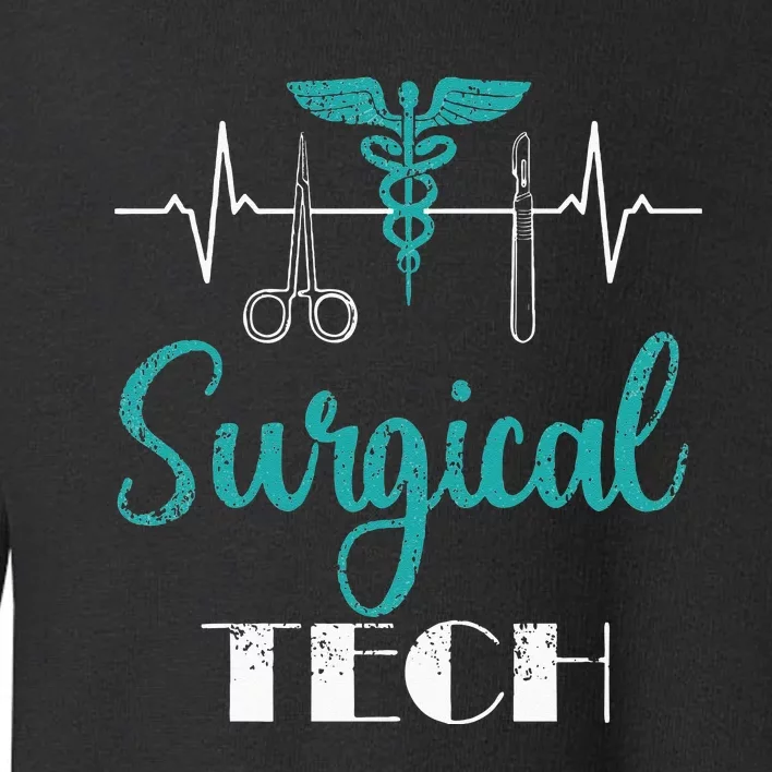 Scrub Tech Surgical Tech Week Technologist Technicians EKG Toddler Sweatshirt