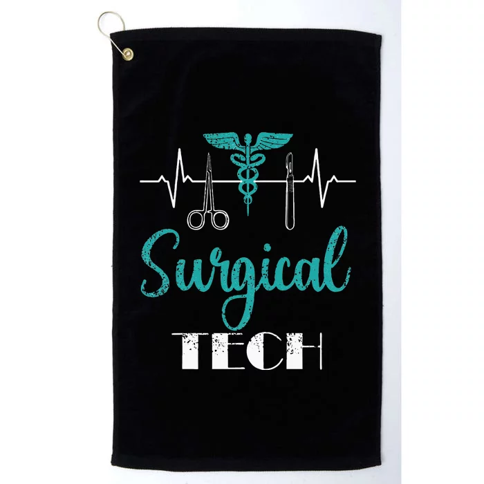 Scrub Tech Surgical Tech Week Technologist Technicians EKG Platinum Collection Golf Towel