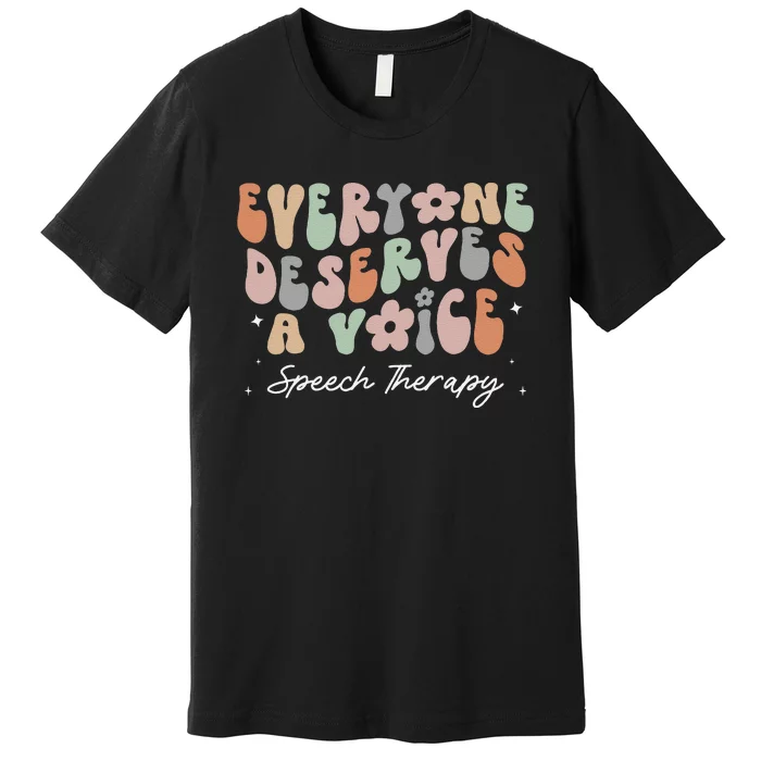 Speech Therapy Speech Language Pathologist SLP Therapist Premium T-Shirt