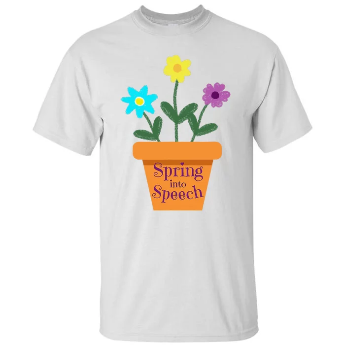 Speech Therapy Speech Language Pathology CCC SLP Spring Tall T-Shirt