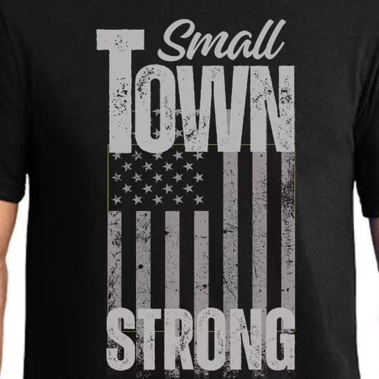 Small Town Strong | Proudly Patriotic American USA Flag Pajama Set