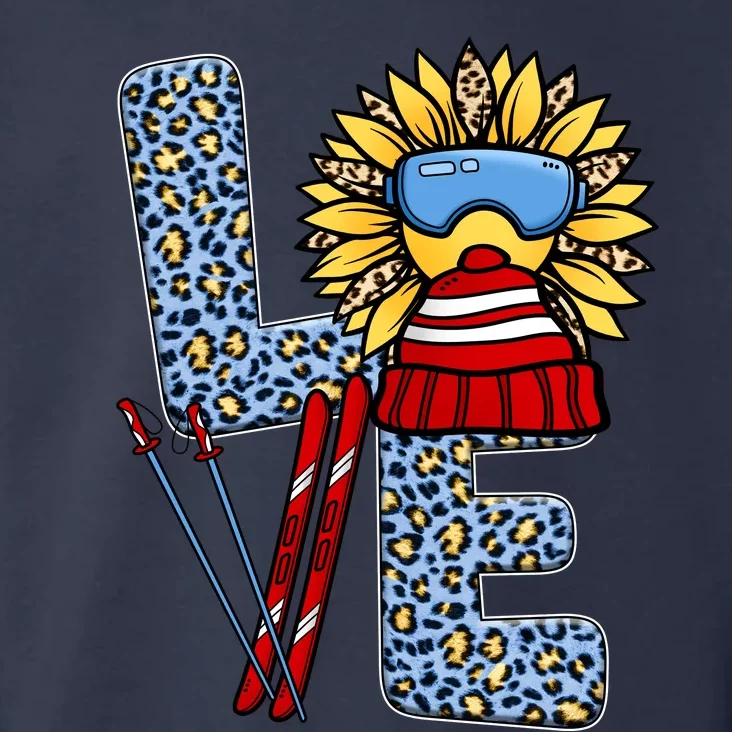 Skiing T Shirts Love Leopard Sunflower Graphic Plus Size Toddler Hoodie