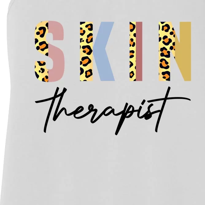 Skin Therapist Skincare Lover Skin Esthetician Meaningful Gift Women's Racerback Tank