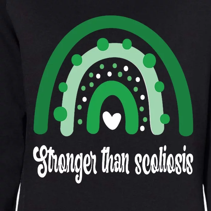 Stronger Than Scoliosis Rainbow Womens California Wash Sweatshirt