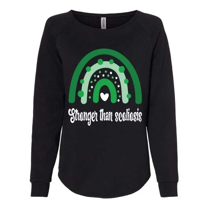 Stronger Than Scoliosis Rainbow Womens California Wash Sweatshirt