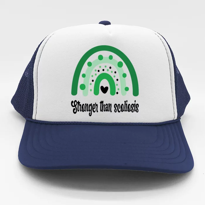 Stronger Than Scoliosis Rainbow Trucker Hat