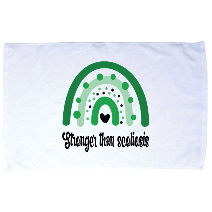 Stronger Than Scoliosis Rainbow Microfiber Hand Towel