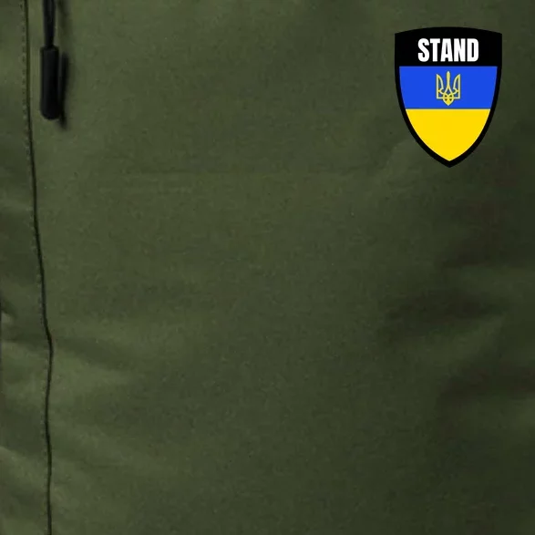 Stand Tactical Support Ukrainian Flag Shield I Stand With Ukraine Military Daily Commute Backpack