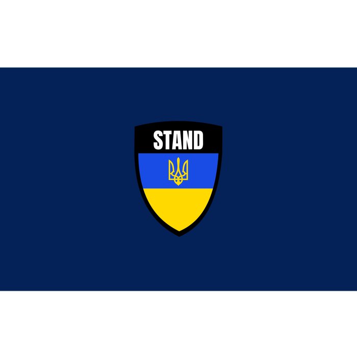 Stand Tactical Support Ukrainian Flag Shield I Stand With Ukraine Military Bumper Sticker