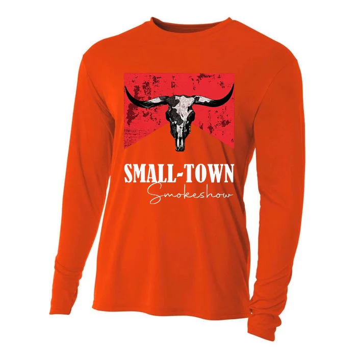 Small Town Smokeshow Oklahoma Smokeshow Western Country Cooling Performance Long Sleeve Crew