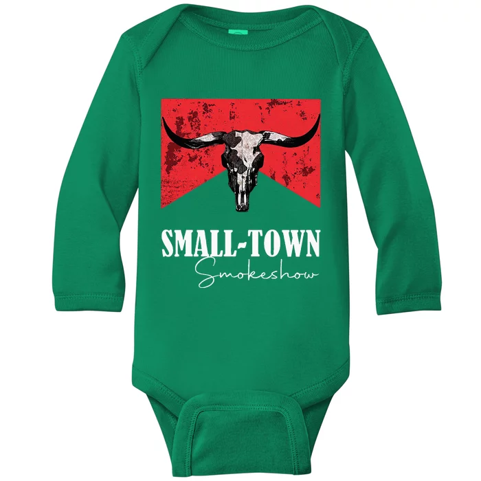 Small Town Smokeshow Oklahoma Smokeshow Western Country Baby Long Sleeve Bodysuit