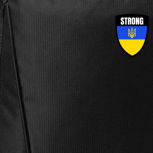 Strong Tactical Support Ukrainian Flag Shield I Stand With Ukraine Military City Backpack