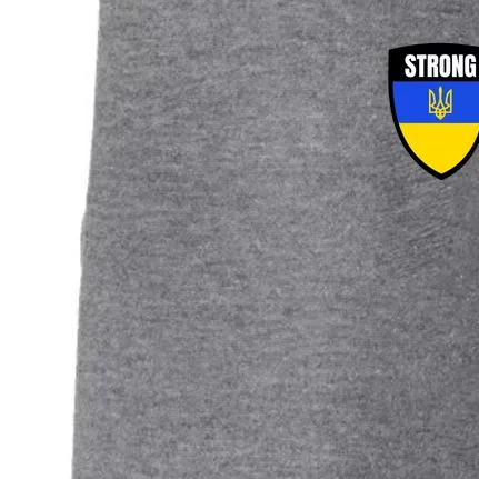 Strong Tactical Support Ukrainian Flag Shield I Stand With Ukraine Military Doggie 3-End Fleece Hoodie