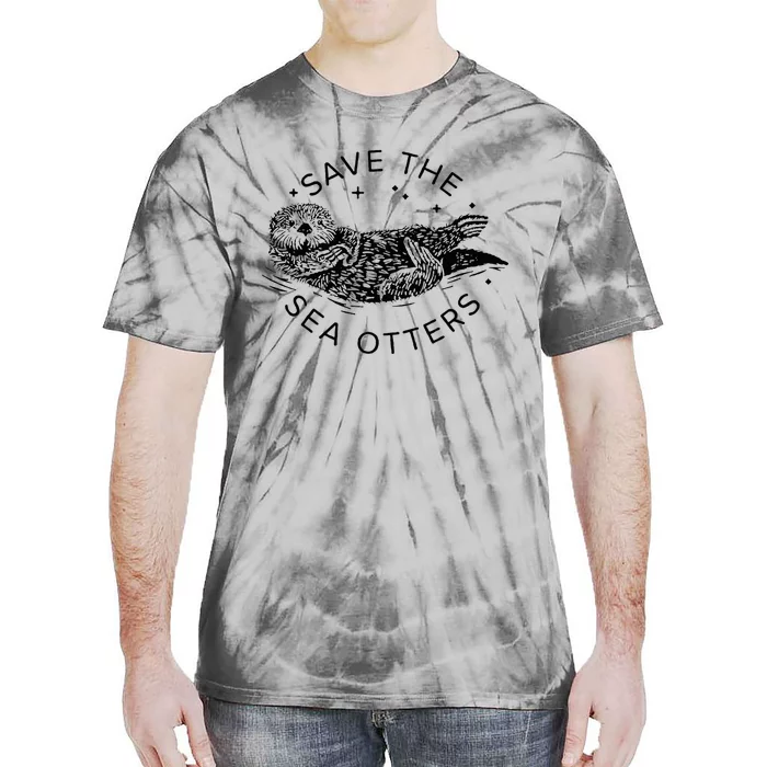 Save The Sea Otters Tie-Dye T-Shirt