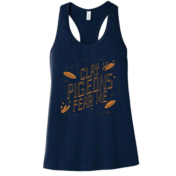 Skeet Trap ShootingSporting Clay Shooting Vest Tsh Women's Racerback Tank