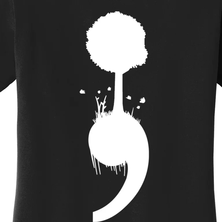 Semicolon Tree Suicide Prevention Women's T-Shirt