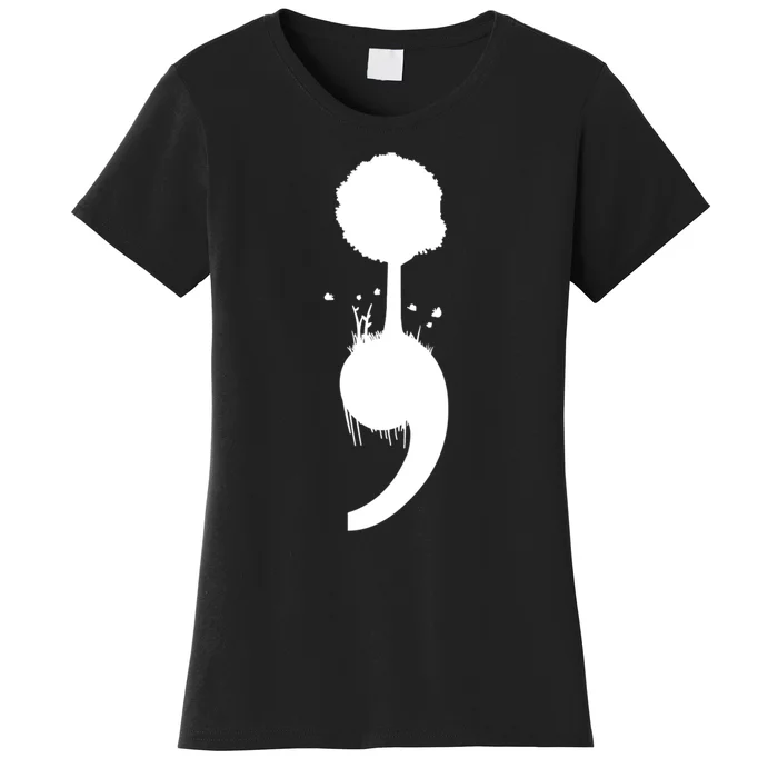 Semicolon Tree Suicide Prevention Women's T-Shirt