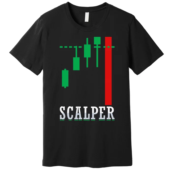 Scalper Trader Stock Market Forex Crypto Gift For Dad Trader Premium T-Shirt