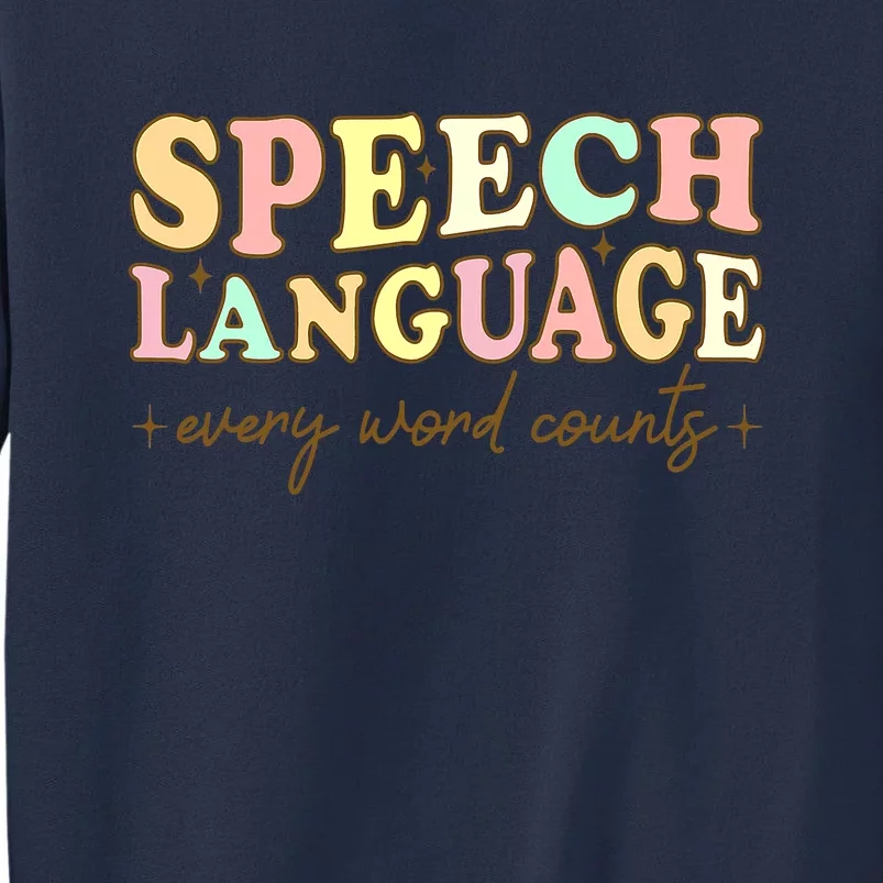 Speech Therapy Speech Language Therapy Pathologist Retro SLP Sweatshirt